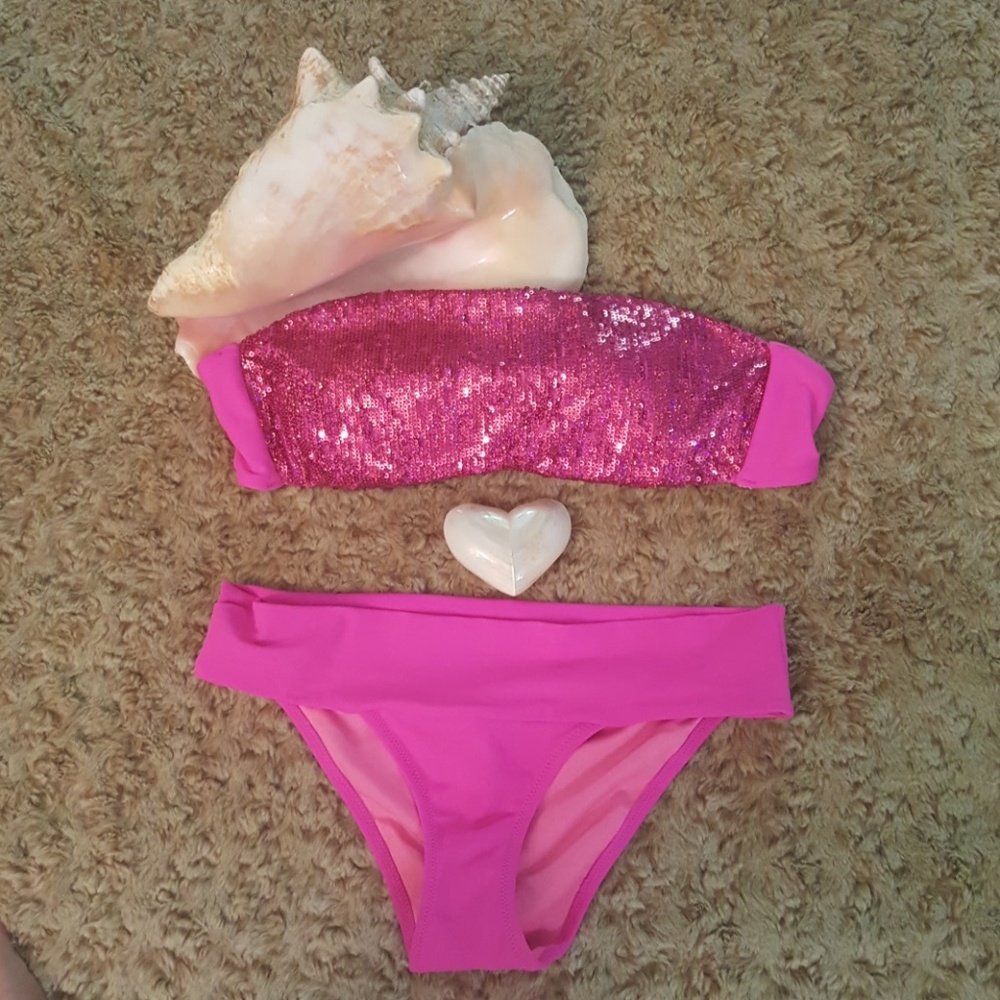 Victoria's Secret Sequin Pink Bikini